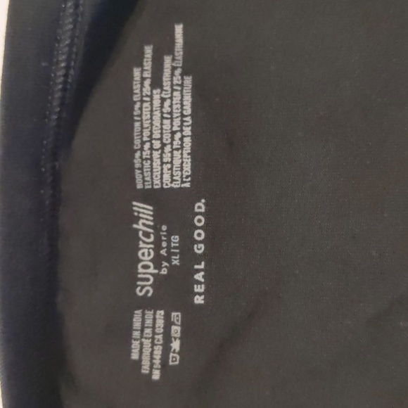 Aerie Superchill High Waisted Cotton Brief Underwear XL 5 x Black, 2 x Gray - Picture 8 of 11